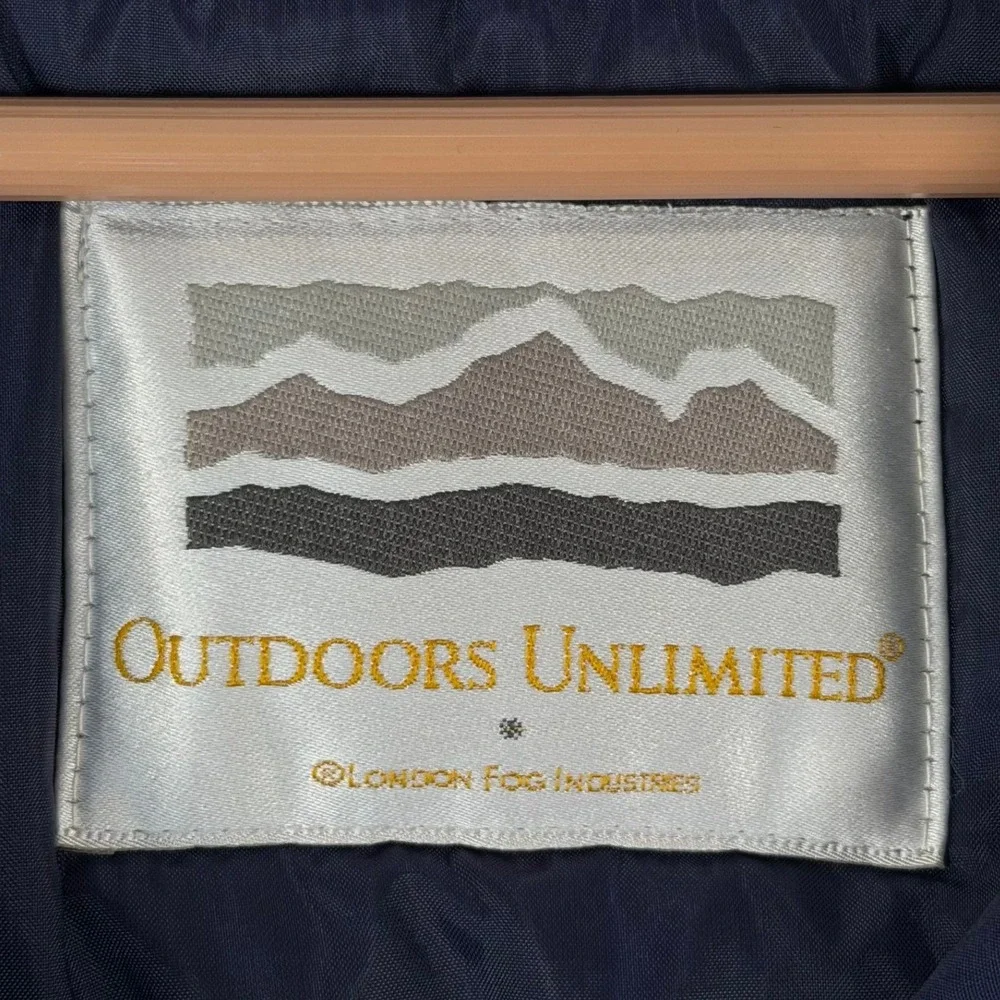 Vintage Outdoors Unlimited London Fog Bomber Jacket Mens L Beige 3-in-1 Liner